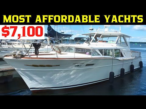 Видео: 30 безумных предложений на подержанные яхты стоимостью менее 25 000 долларов — поторопитесь, пока...