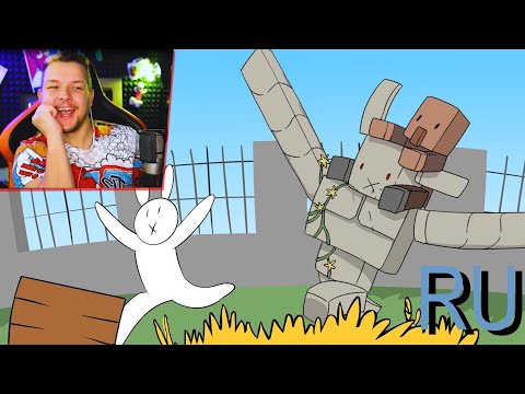 Видео: Майнкрафт для нубов, часть 13 "Крестьяне и разбойники" - Реакция на Alex Crish