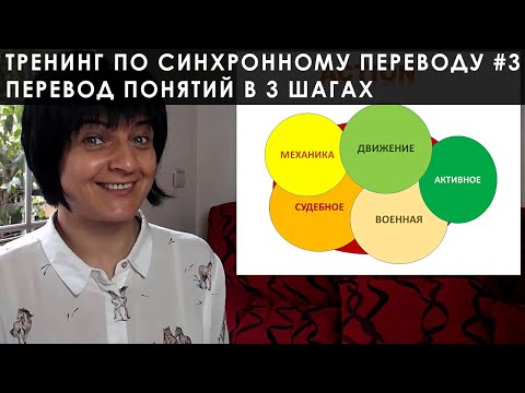Видео: Синхронный перевод - Занятие #3: Перевод понятий в 3 шагах