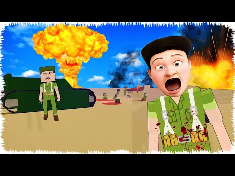 Видео: Төрт бұрышты сарбаздармен соғыс | Майнкрафт Алик
