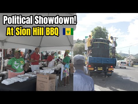Видео: 😳 Барбекю в Сион-Хилл превратилось в политическое противостояние! 🇻🇨🔥