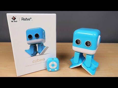 Видео: Няшный Мини Танцующий Робот WLtoys Cubee F9. Распаковка и обзор. Посылка из Китая. alex boyko
