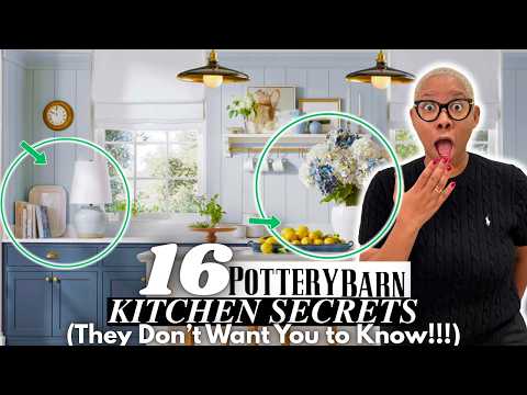 Видео: 16 секретов декорирования кухни в стиле Pottery Barn (вы захотите их скопировать)!!!!