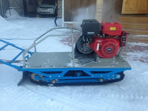 Видео: Мотобуксировщик своими руками