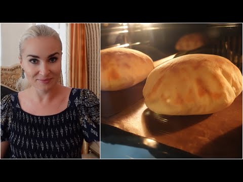 Видео: Самый популярный хлеб Израиля - ПИТА - Вкусный Хлеб с КАРМАНОМ - Уличная еда в пите