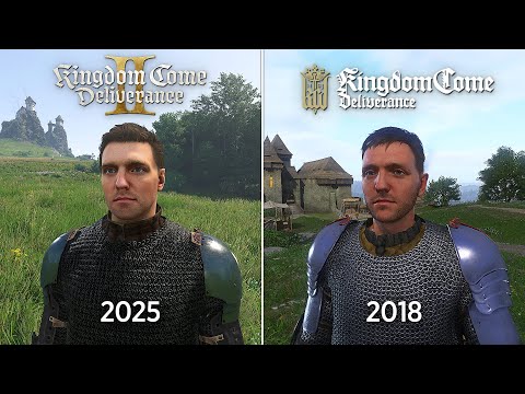 Видео: Kingdom Come: Deliverance 2 против Kingdom Come: Deliverance - Сравнение Деталей