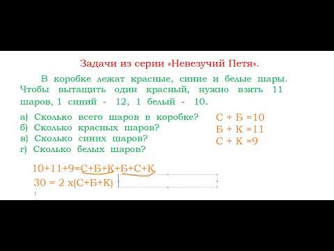 Видео: Задачи из серии Невезучий Петя  Урок 3