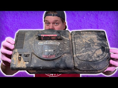 Видео: Повреждённый наводнением компакт-диск SEGA GENESIS — восстановленный (почти)