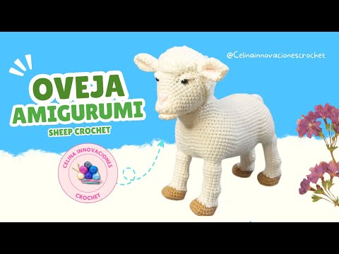Видео: Вязаная крючком овечка | Материалы для вязания милой овечки амигуруми от Celina Crochet Innovations