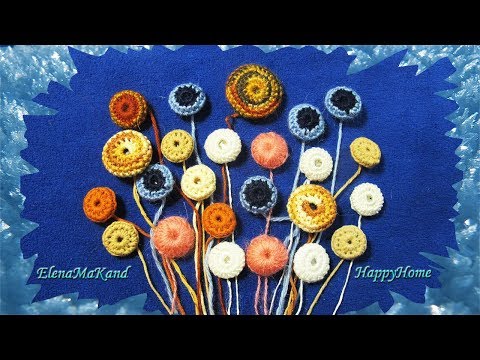 Видео: Пуговицы вязаные крючком.  Обзор моделей с вязаными пуговицами.