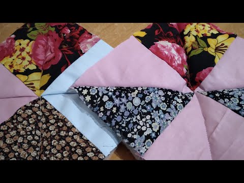 Видео: Шью БЛОК для двухстороннего лоскутного ОДЕЯЛА / Pachwork