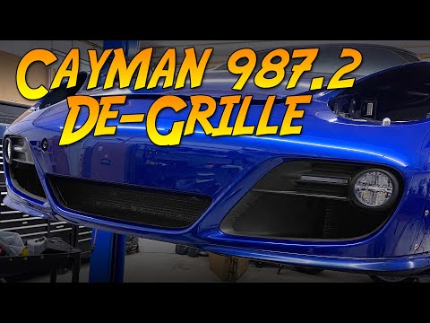 Видео: Удаление передних решеток Porsche Cayman (987.2)