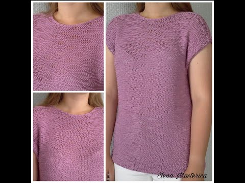 Видео: Летняя кофточка/Елена Masterica/Summer blouse