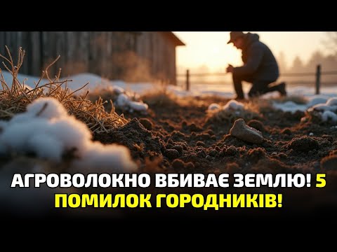 Видео: Не накривай город агроволокном! Правда, яку приховують — земля під ним просто мертвіє!