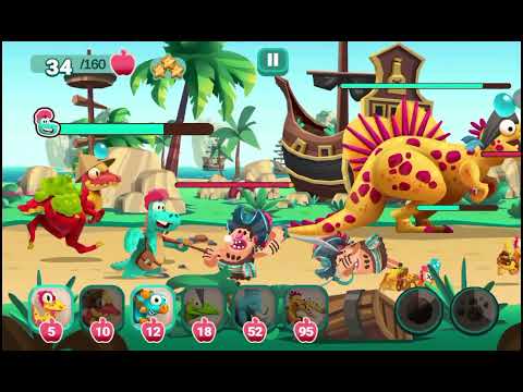 Видео: DINO BASH 2! 12 Часть. Появление СУПЕР ПИРАТА!!!