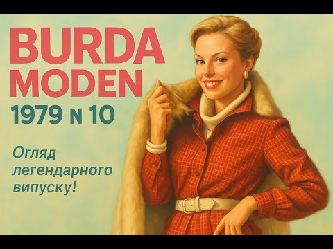 Видео: 🎀 BURDA MODEN 1979 №10 🎀– Must-Sew 70-х