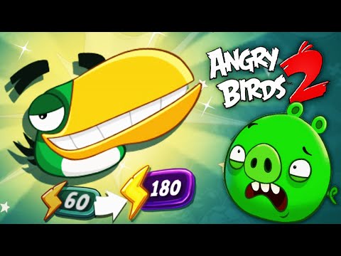 Видео: ЗЛОЙ НОСАСТЫЙ ПТИЦ против СВИНЕЙ в игре Angry Birds 2 от Мобика