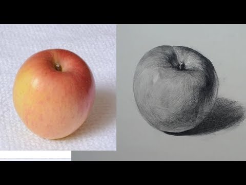 Видео: [Основной рисунок] Как рисовать фрукты - Apple