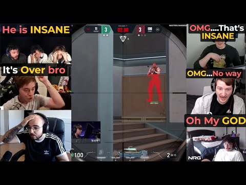 Видео: Реакция стримеров и профессионалов Valorant на безумные броски Изу T1 против EDG