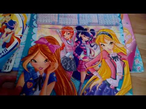 Видео: Вся моя коллекция календарей винкс.