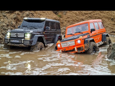 Видео: Самодельный ГЕЛИК против заводского ГЕЛЕНДВАГЕНА! ... RC внедорожники OFFroad 4x4