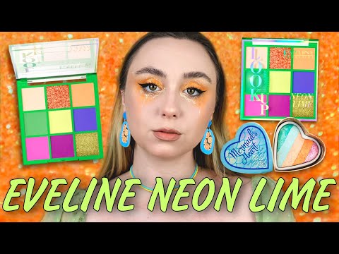 Видео: EVELINE LOOK UP Neon Lime | I HEART Revolution ХАЙЛАЙТЕР Mermaid's Heart