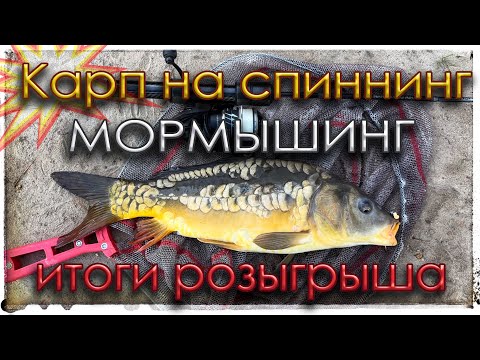 Видео: Карп на спиннинг. Мормышинг. Итоги розыгрыша спиннинга.