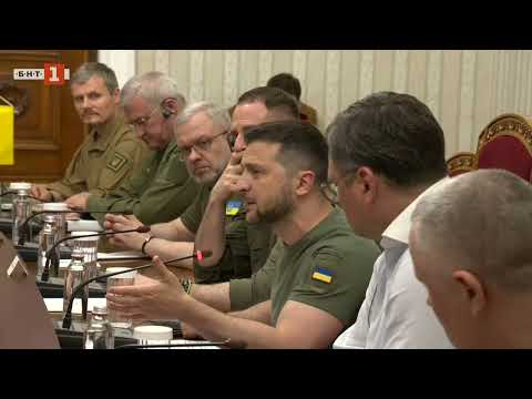 Видео: ПЪЛЕН ЗАПИС: Зеленски и Радев, среща в Президентството