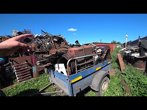 Видео: Купил кучу меди, Алюминия и чермета! Мощные находки в куче металлолома!