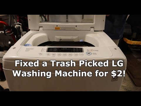 Видео: Отремонтируйте сломанную стиральную машину LG WT1101CW за 2 доллара!
