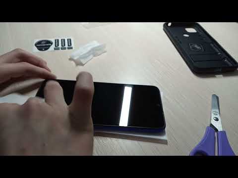Видео: Клею новое защитное стекло на Xiaomi Redmi 9C NFC