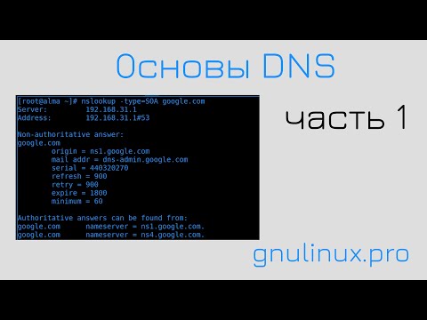 Видео: 12. Основы DNS ч.1