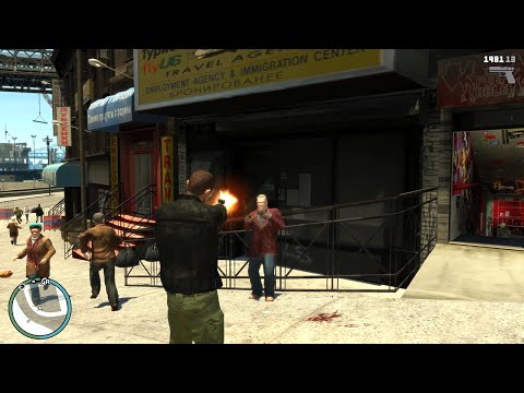 Видео: GTA 4 PC — Смешные и жестокие моменты — 4K/60 кадров в секунду (Euphoria Ragdolls)