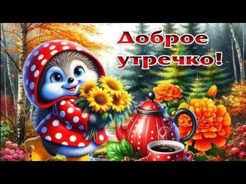 Видео: Доброе утречко!Пусть даже осенью цветут цветы в душе!