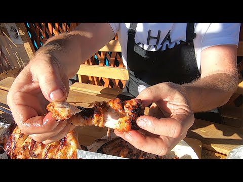 Видео: ЧУТЬ С КОСТЯМИ НЕ СЪЕЛ.САМАЯ СОЧНАЯ КУРИЦА НА УГЛЯХ