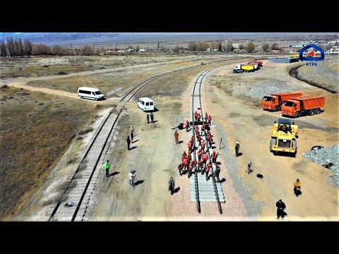 Видео: Впервые в истории независимого Кыргызстана началось строительство железной дороги