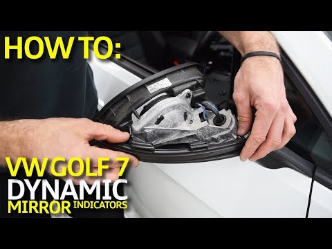 Видео: Как установить динамические указатели поворота на зеркалах Volkswagen Golf 7