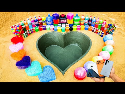 Видео: Как сделать большое сердце из цемента: iPhone 17 против Samsung S25 против Coca-Cola, Sprite, Fan...
