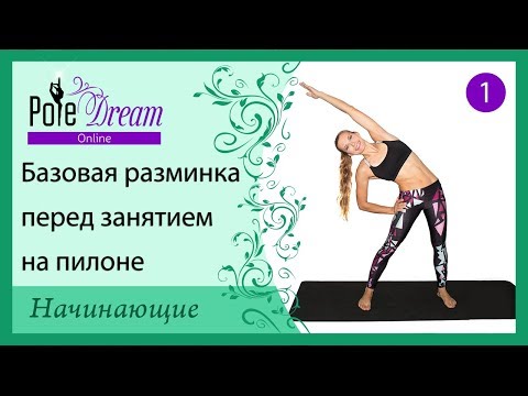 Видео: 1 - Разминка перед занятием на пилоне / Pole Dance разминка