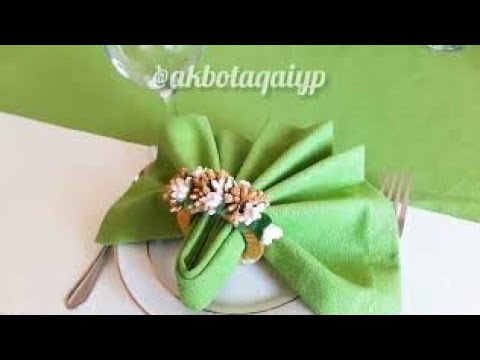 Видео: САЛФЕТКА, КОЛЬЦО ТІГІП ҮЙРЕНЕМІЗ .  Как сшить салфетку для сервировки стола с красивым уголком