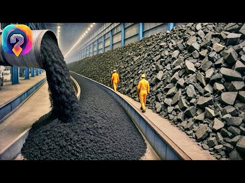 Видео: КАК МИЛЛИОНЫ тонн асфальта перерабатываются в новые дороги внутри огромной асфальтовой фабрики!