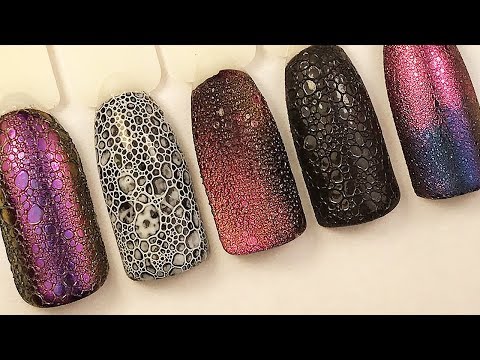 Видео: ДИЗАЙН НОГТЕЙ ПЕНОЙ l МК гель лак | Bubble nails