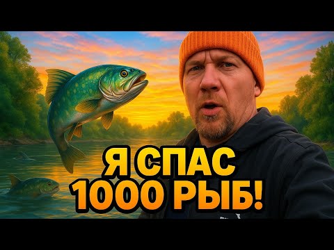 Видео: Я Спас 1000 Рыб От Гибели 