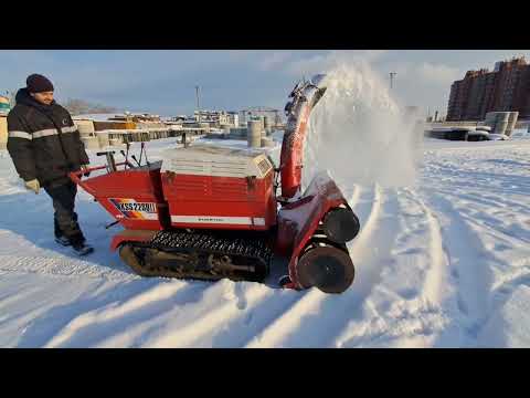 Видео: Японский Снегоуборщик Komatsu KSS22SD