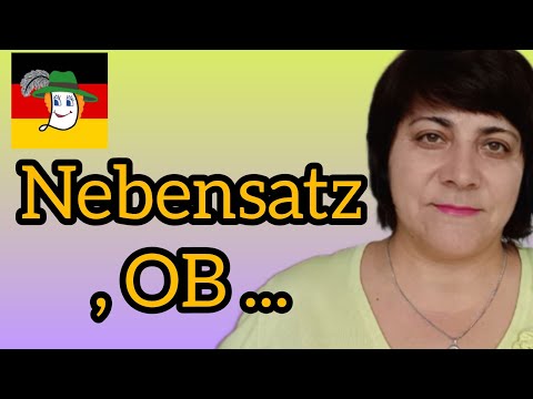 Видео: Nebensätze mit OB... + д/з.