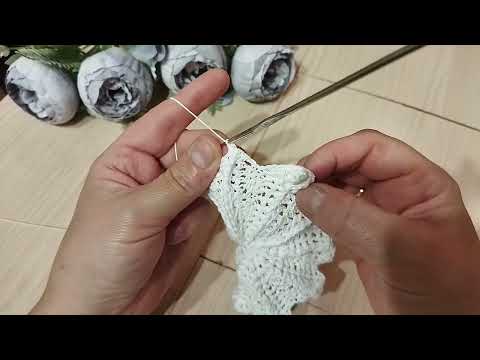 Видео: Объёмная салфетка 9-14 ряд