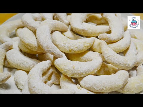 Видео: Венские Ванильные Рогалики ❆Тают во Рту!❆ Рождественская Выпечка (Vanillekipferl)