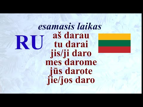 Видео: ЛИТОВСКИЙ ЯЗЫК - 84 -  DARYTI