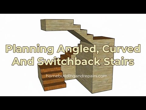 Видео: Два усовершенствованных варианта дизайна лестниц для создания изгибов и площадок, как у профессио...