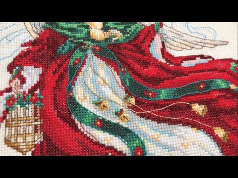 Видео: 105 Ангел готов. Юбка под елку Dimensions Mystical Angel Tree Skirt отчет 1